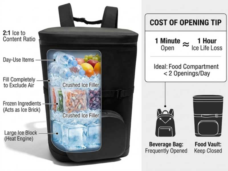 Camping Cooler -reput: usean päivän kylmän säilyminen polulla